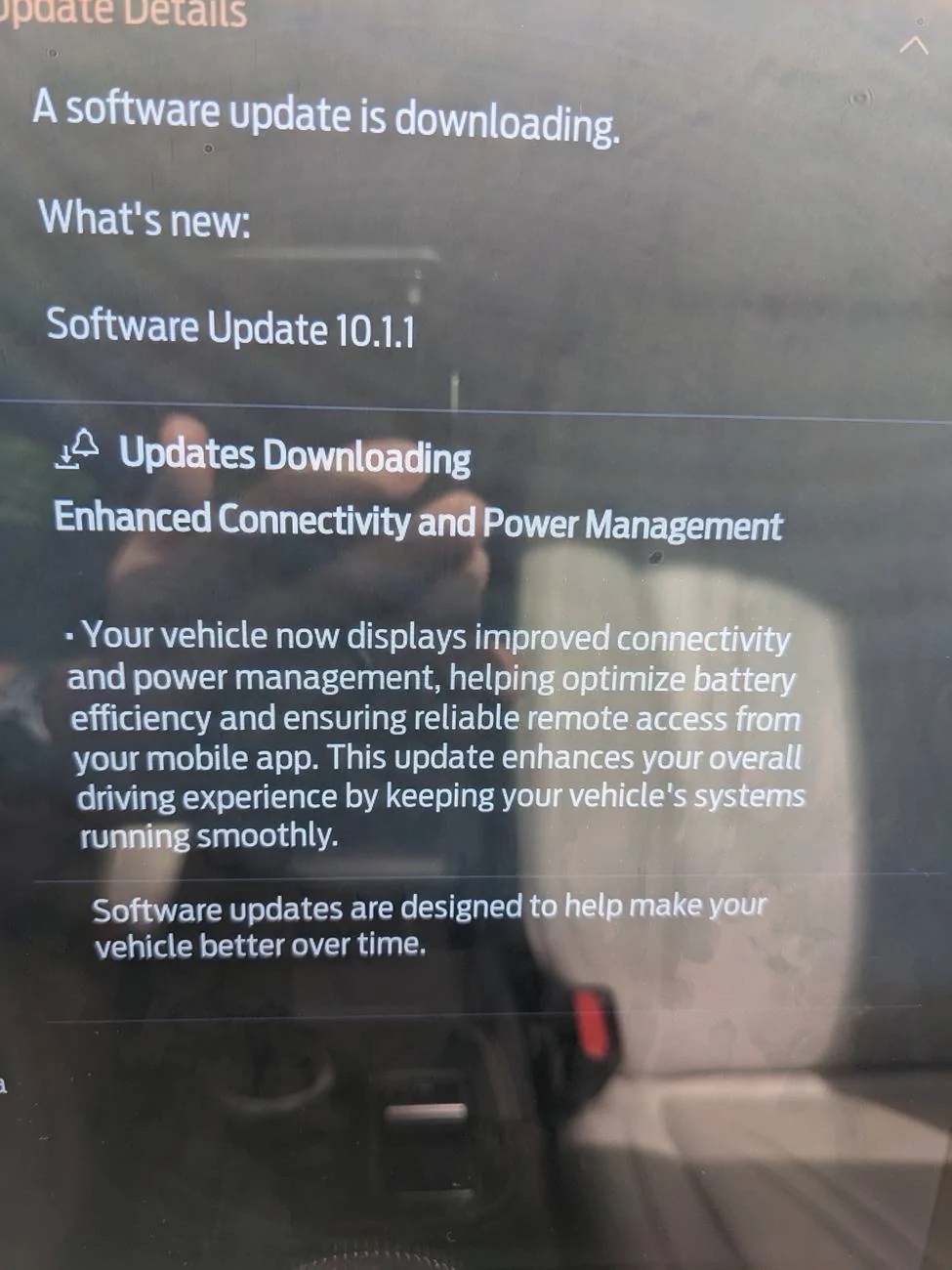 Ford Mustang Mach-E Software Update 10.1.1 PXL_20241016_210457541