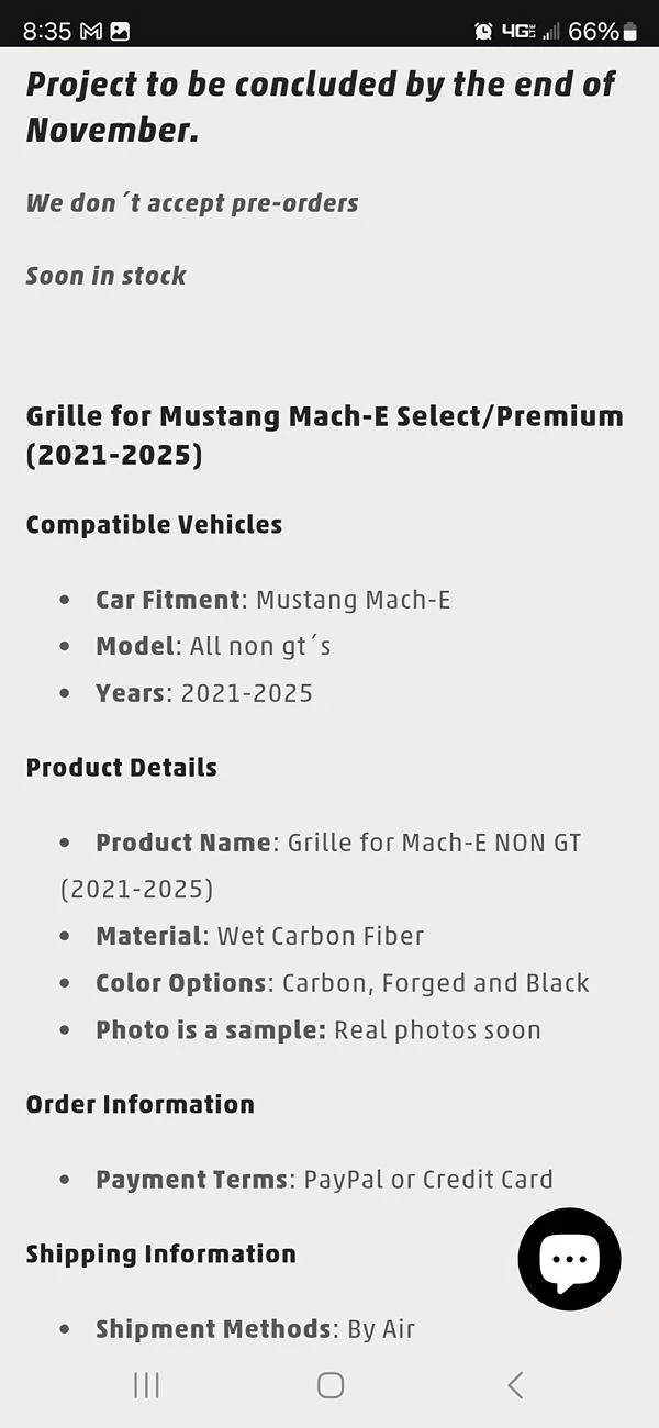 Ford Mustang Mach-E Umm, is this for real?! (NON GT GRILL) Screenshot_20241018_203529_Chrom