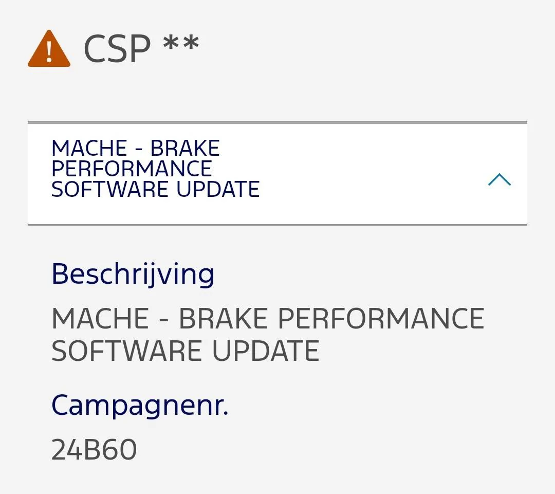 Ford Mustang Mach-E Recall 24S65 - 2021 Mach-E Anti-Lock Brake System (ABS) Software Update Screenshot_20241022_101903_FordPass~2