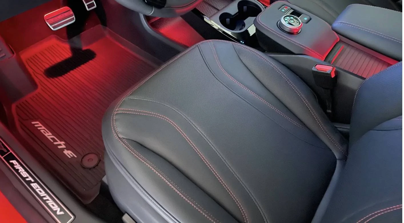 Ford Mustang Mach-E 2025 Mustang Mach-E Adds Sportier Looks, Auto Lane Changes, Heat Pump, Ventilated Seats & More Screenshot 2024-10-22 at 7.21.04 AM