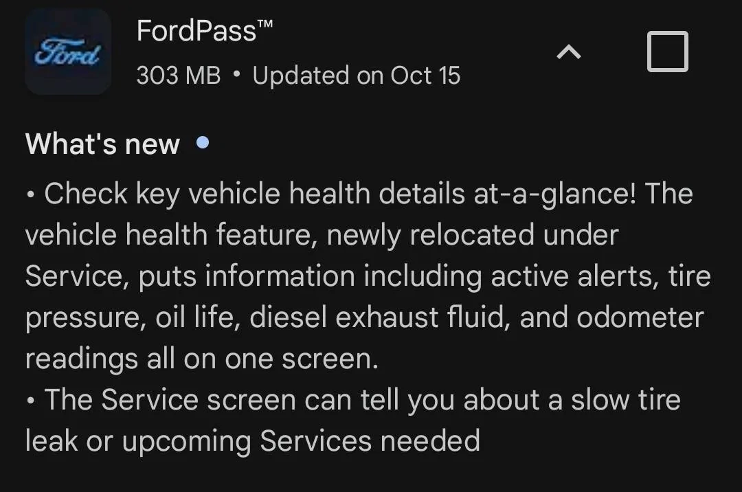 Ford Mustang Mach-E FordPass App 5.7.0 Released 1000029933