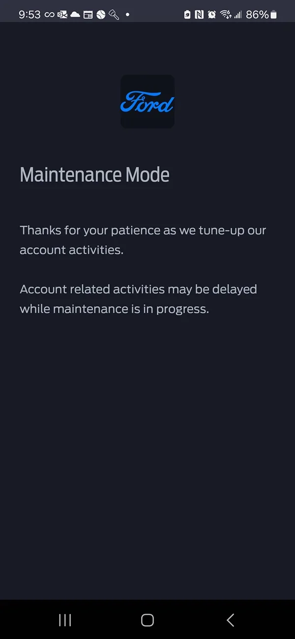 Ford Mustang Mach-E Ford Pass App Not fully populating after update Screenshot_20241029_095352_FordPass