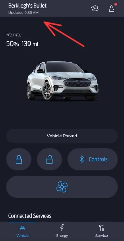 Ford Mustang Mach-E Ford Pass App Not fully populating after update 1000029992