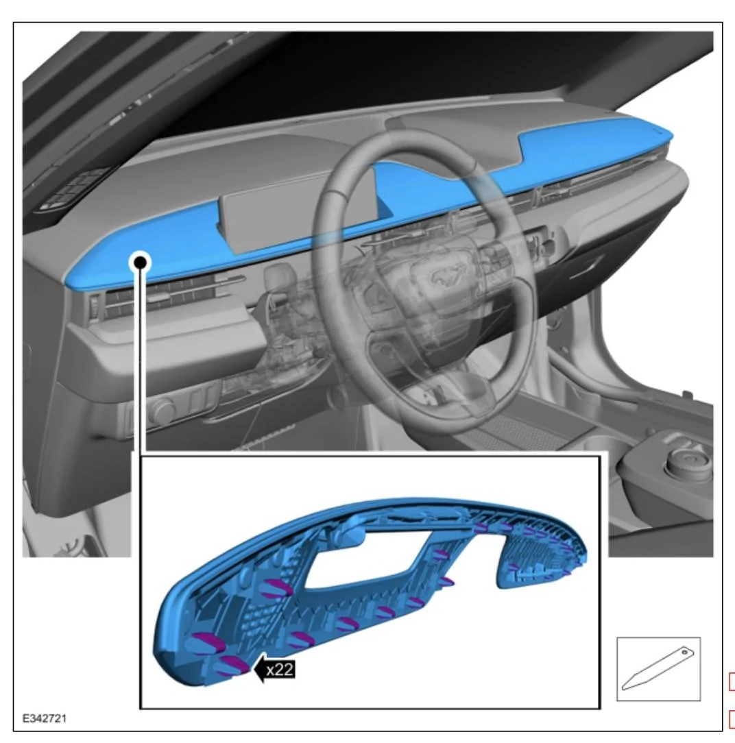 Ford Mustang Mach-E Dash trim removal Screenshot 2024-11-02 at 7.31.25 PM