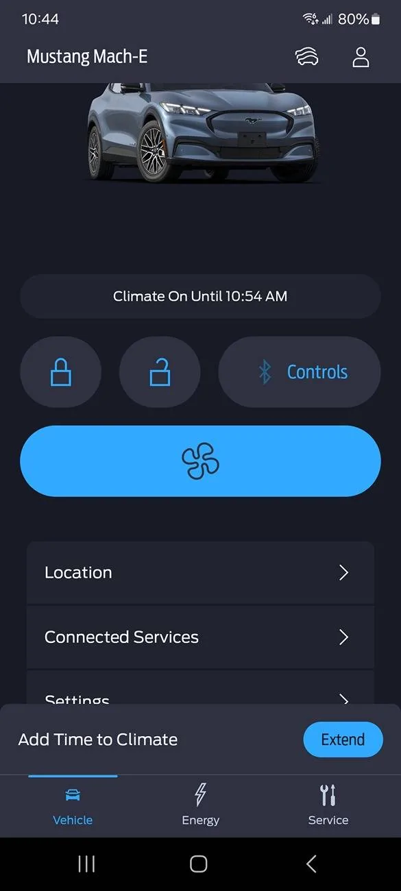 Ford Mustang Mach-E New Climate Settings in FordPass App 1000009336