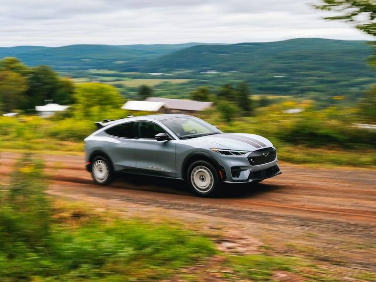 Ford Mustang Mach-E Mach-E Rally Review: A cut-price electric rival to the Porsche 911 Dakar and Lamborghini Huracan Sterrato.  It really is. (Road & Track) mach-e rally review