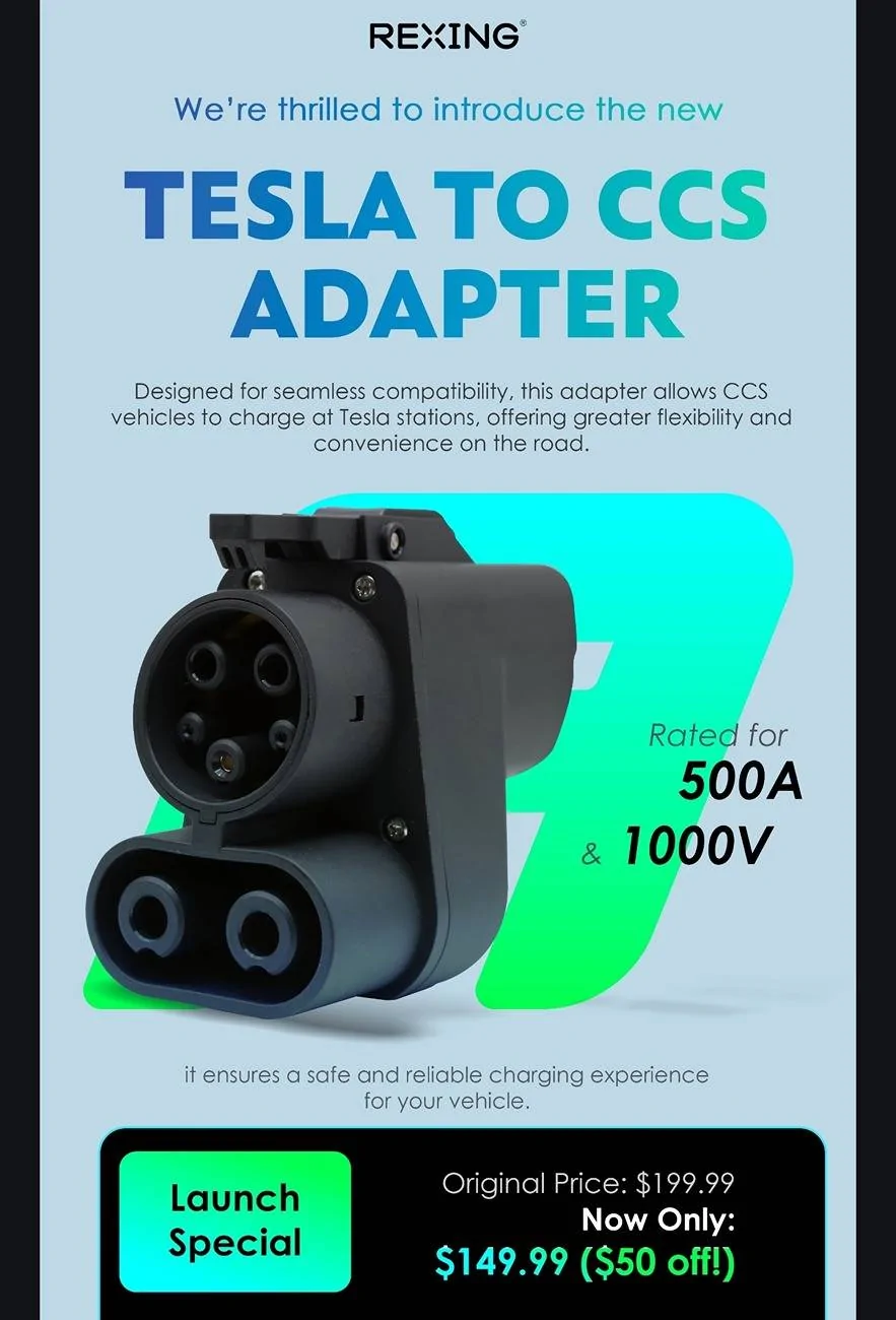 Ford Mustang Mach-E Rexing Tesla adapter announced Screenshot_20241105_122859_Gmail