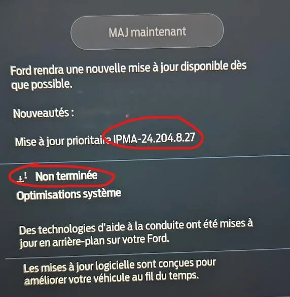 Ford Mustang Mach-E Update "stuck" ? IPMA-24.204.8.27 Updat