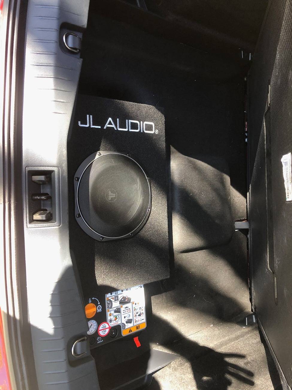 Ford Mustang Mach-E Adding a real subwoofer w/amp to your Mach-E NickAvo Ported 10 JL