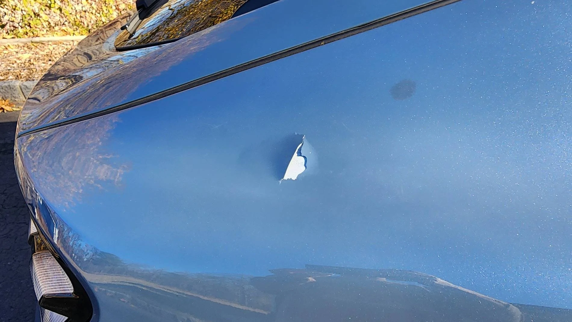 Ford Mustang Mach-E Paint chipping under magnet 20241109_131444