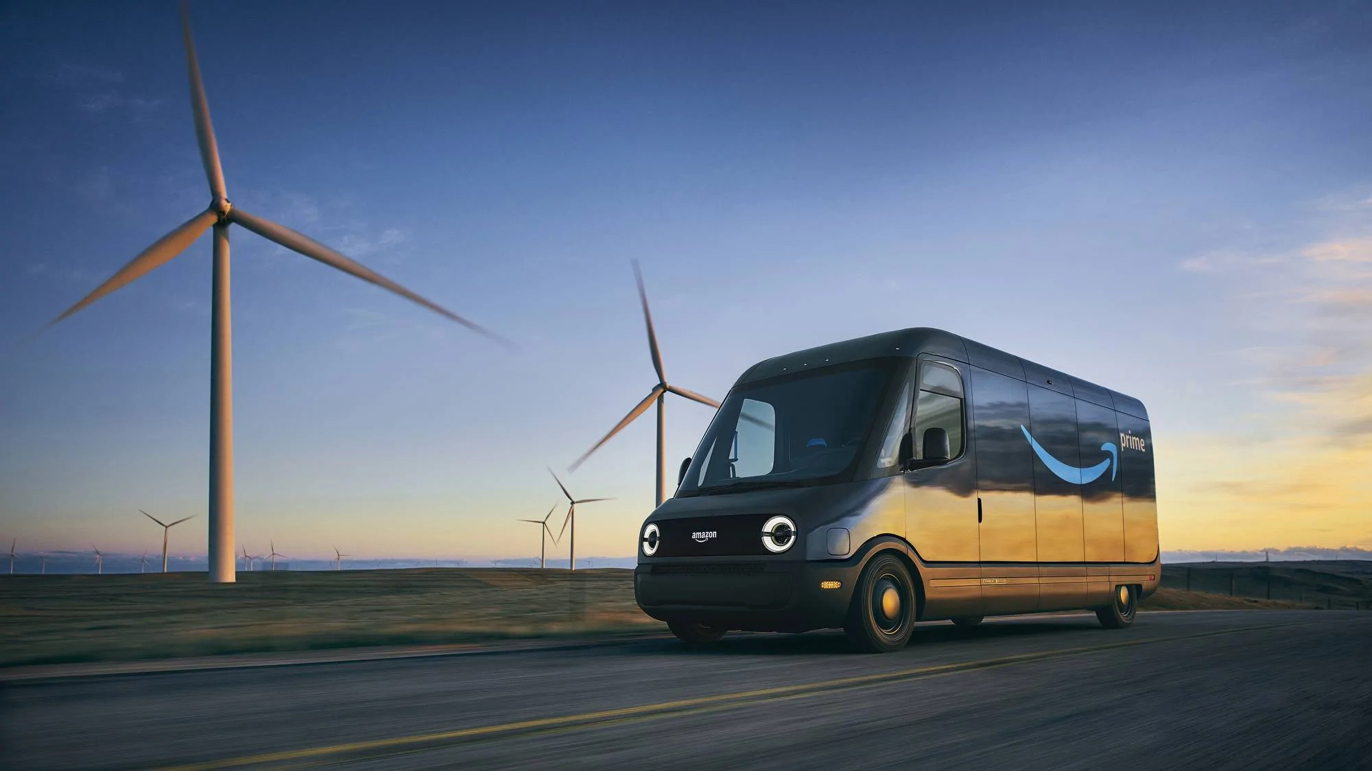 Ford Mustang Mach-E Amazon EV Delivery Vans hero-001-amazon-rivian-sustainability-amazon-rivian-acam-19372-final-copy