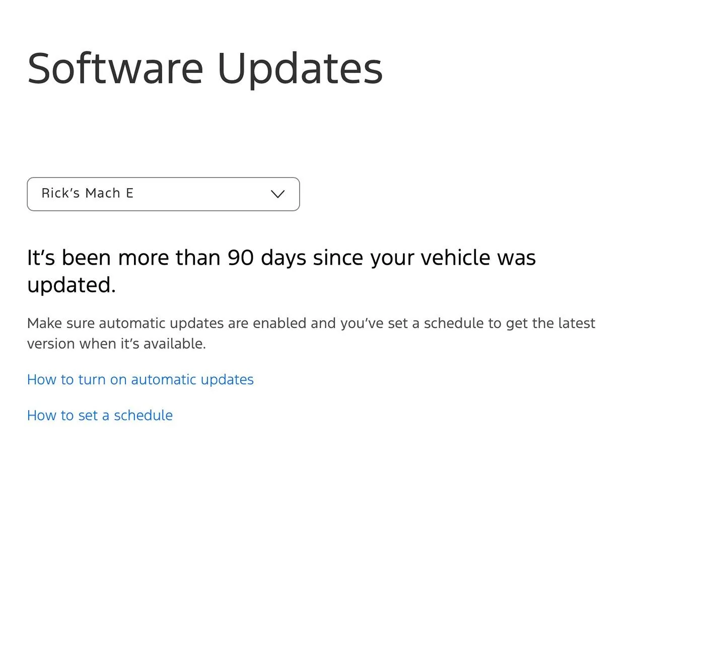 Ford Mustang Mach-E Update Install History IMG_4385