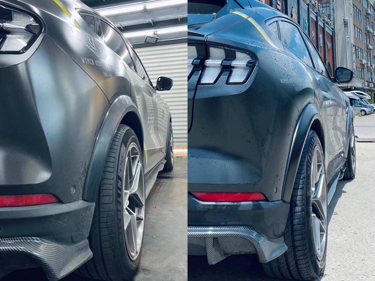 Ford Mustang Mach-E Now possible to fit 325 wide tires on rear 6218645d-dacc-4a04-83bd-7a9149770992
