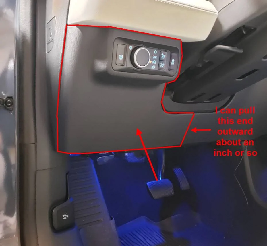 Ford Mustang Mach-E Need help: How do I remove the light switch panel? light switch panel