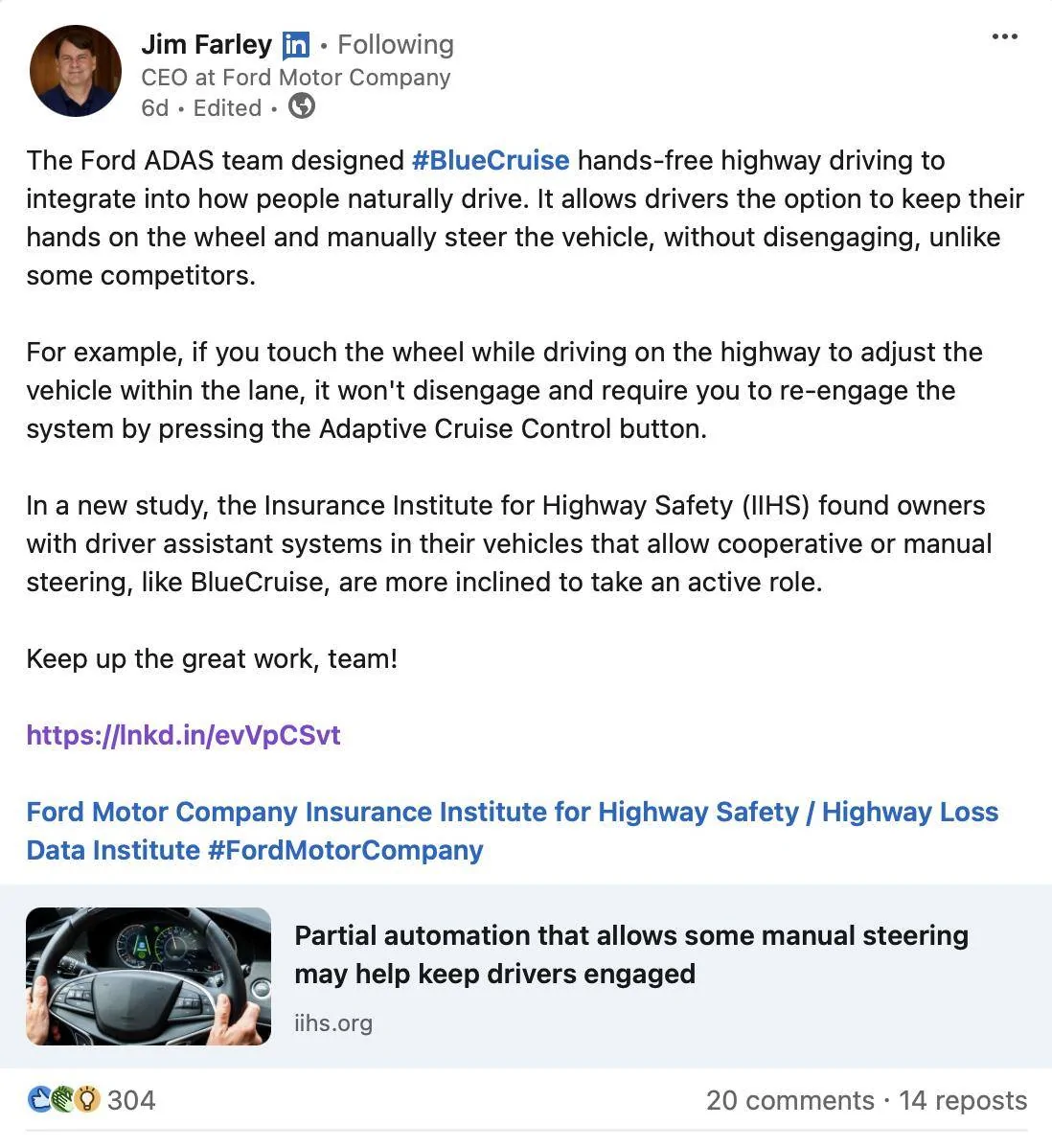 Ford Mustang Mach-E How BlueCruise helps keep drivers engaged Screenshot 2024-12-02 at 11.36.34 AM