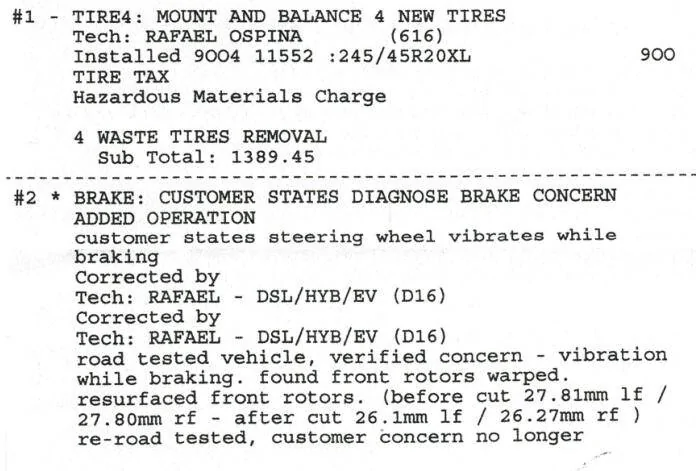 Ford Mustang Mach-E After new tires, steering wheel vibration, rotor, hub issues etc. 1733238259349-56