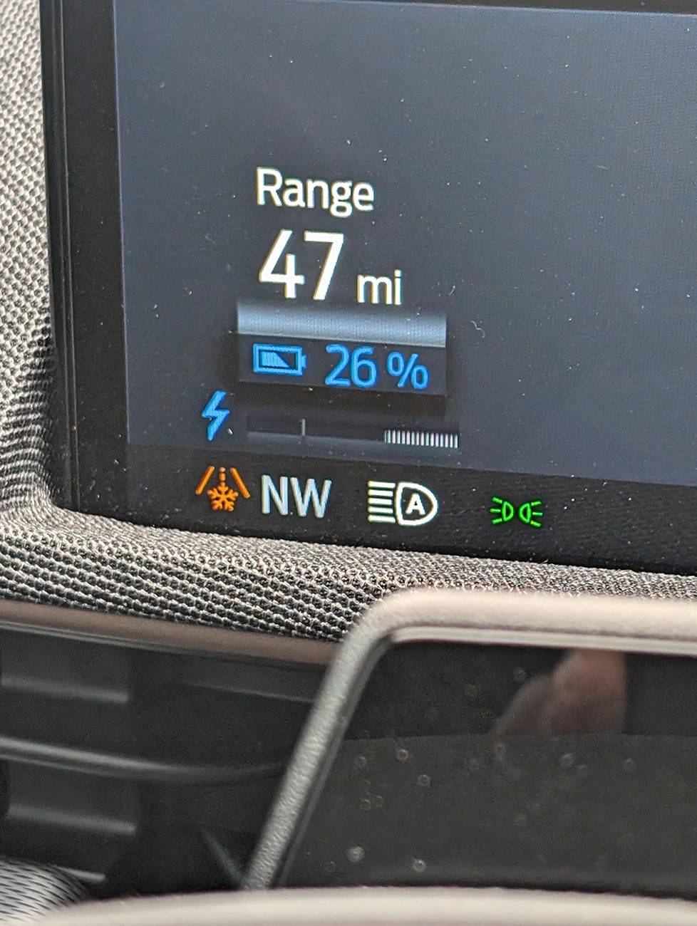Ford Mustang Mach-E What does this orange icon mean 1000000639
