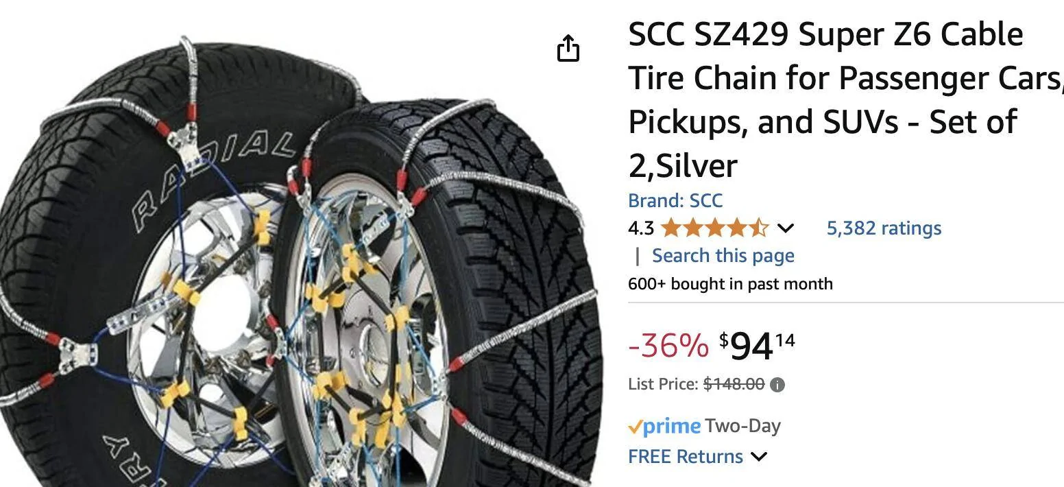 Ford Mustang Mach-E Tire chains / cables recommendations Screenshot 2024-12-07 at 6.01.31 AM