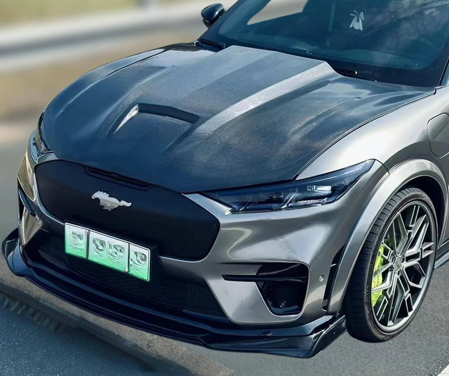 Ford Mustang Mach-E Animal hood refreshed, 2025 version animal 2025
