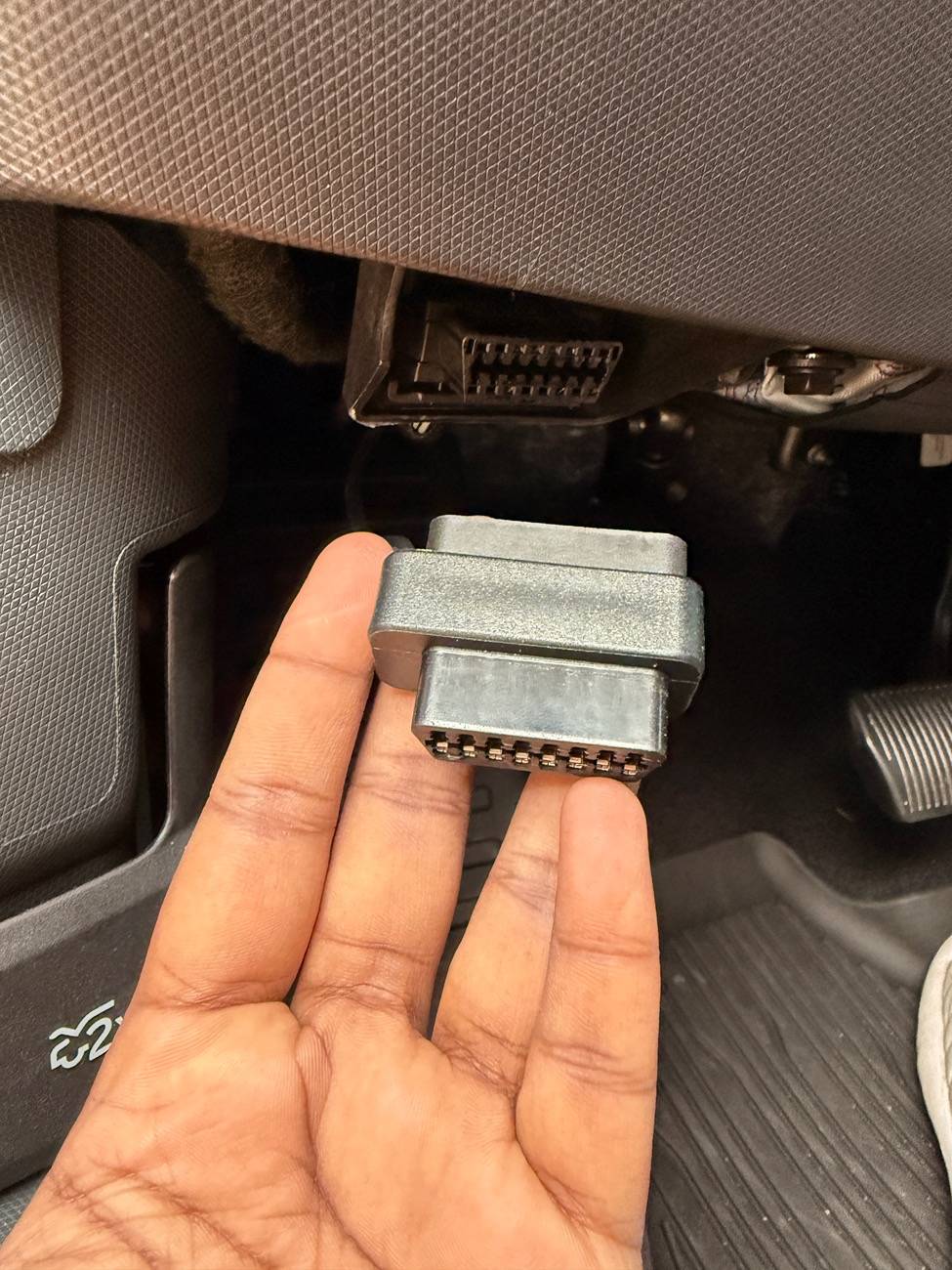 Ford Mustang Mach-E Suspicious OBD Scanner Port IMG_7146