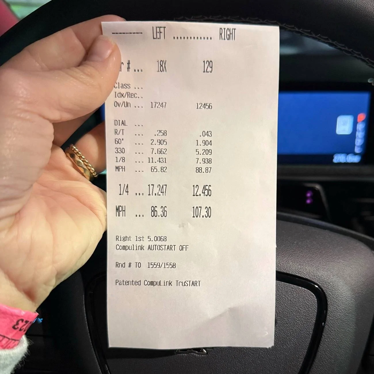 Ford Mustang Mach-E 2024 Mach-E GT 1/4 mile trap speed (without performance upgrade) shows less limiting IMG_1517
