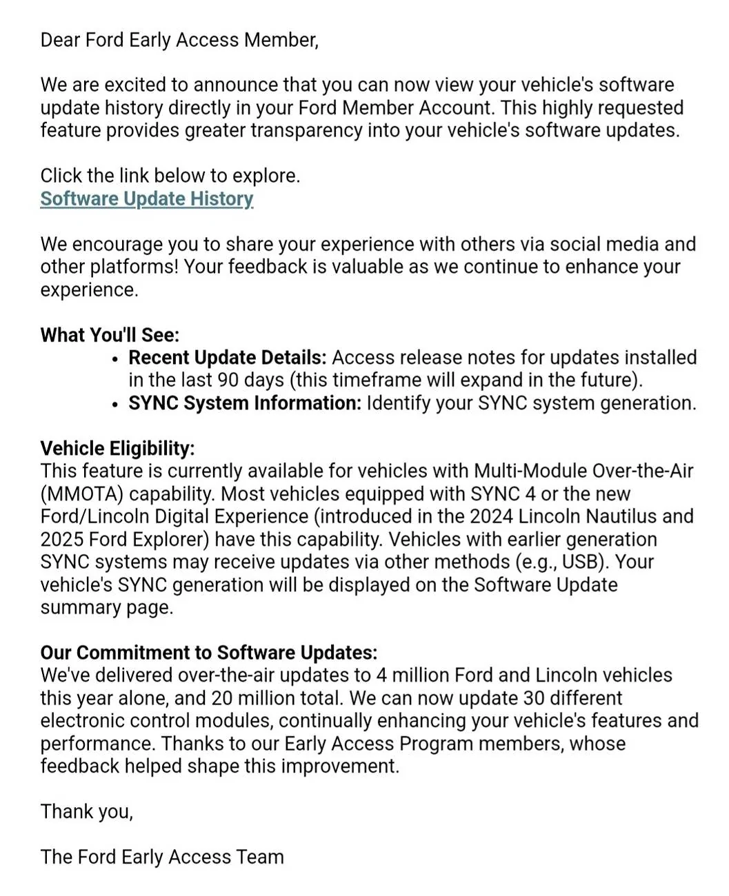 Ford Mustang Mach-E Vehicle Software Update History Now Available in Your Ford Account 1000011774