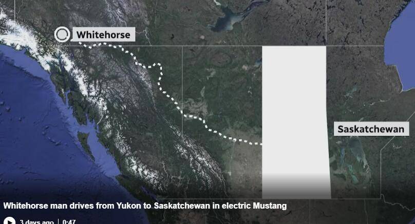 Ford Mustang Mach-E CBC Interview - My Whitehorse to Saskatchewan December road trip! 1734743746191-hm