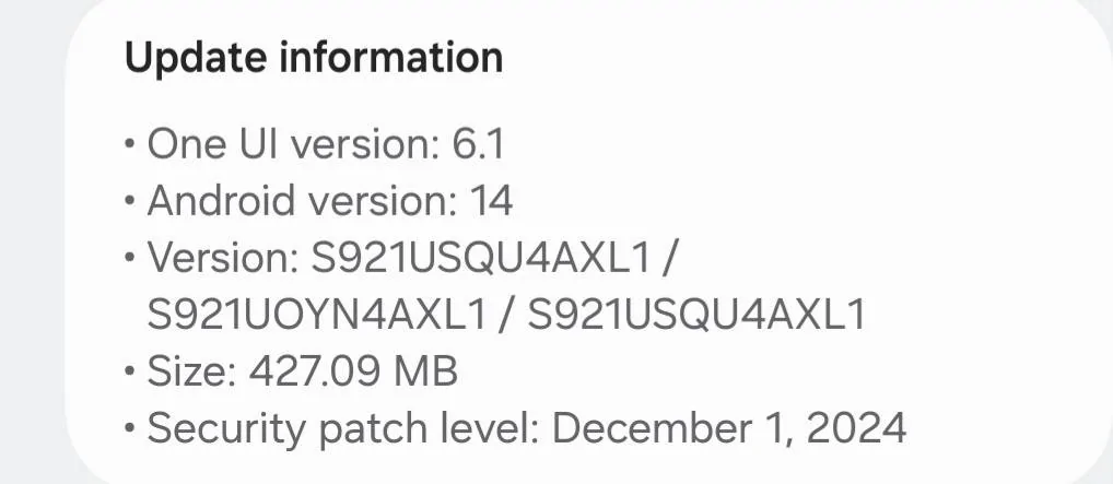 Ford Mustang Mach-E Dec '24 Android Update - Bluetooth Connection Problems Screenshot_20241223_174206_Software updat