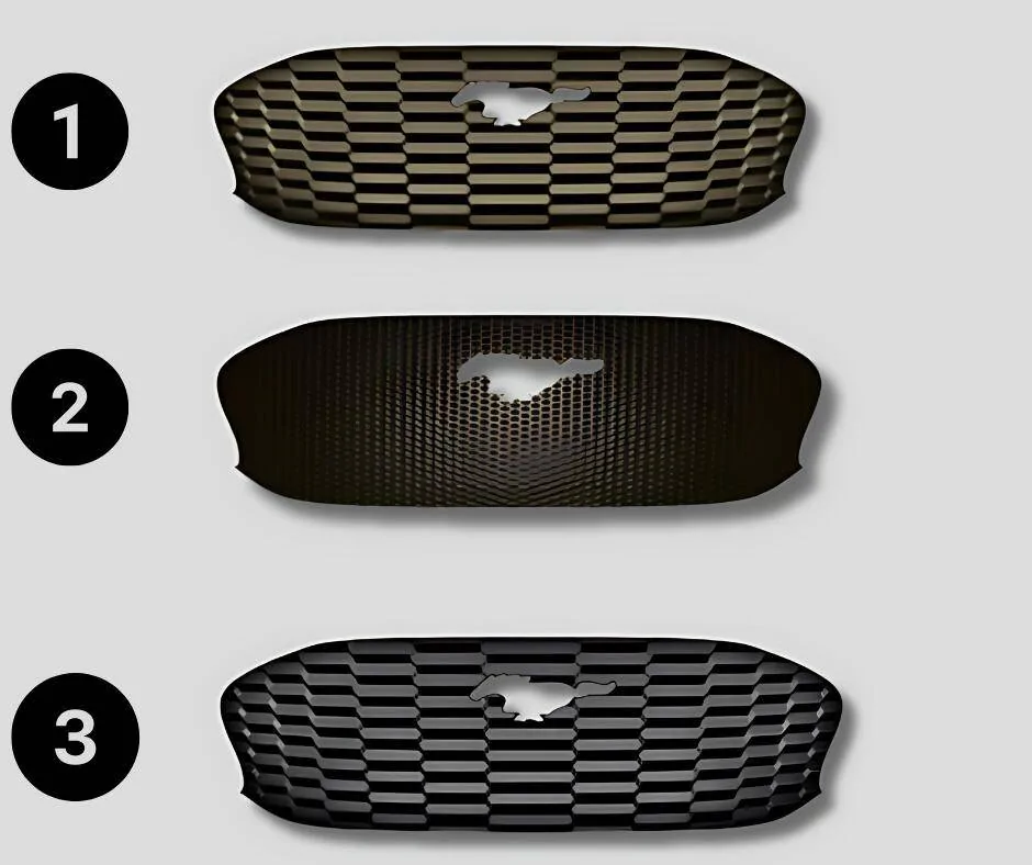 Ford Mustang Mach-E 6 Options. The FIRST Grill to Non GT´s ... EVER MADE! grelhas