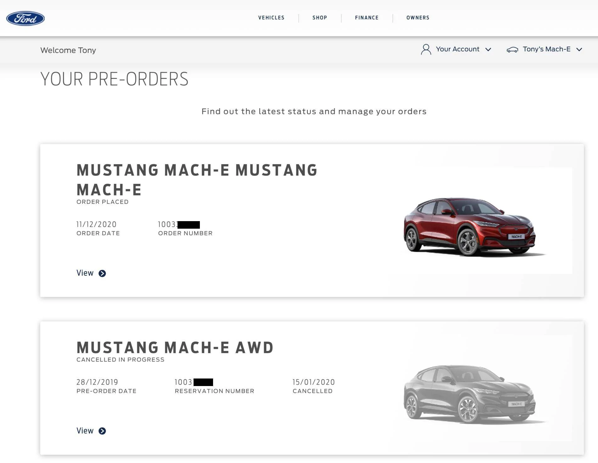 Ford Mustang Mach-E UK Customers Screenshot 2021-02-03 at 18.13.33
