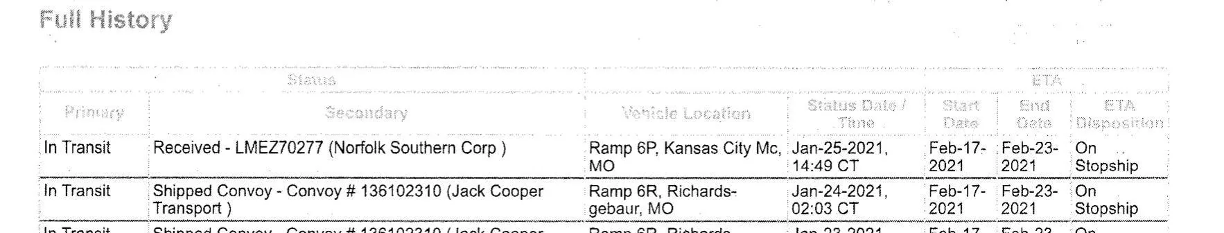 Ford Mustang Mach-E Is it possible to track a rail car (Norfolk Southern)? Screen Shot 2021-02-03 at 1.16.02 PM