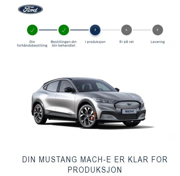 Ford Mustang Mach-E Norway - Mach-E ready for production Mach-E