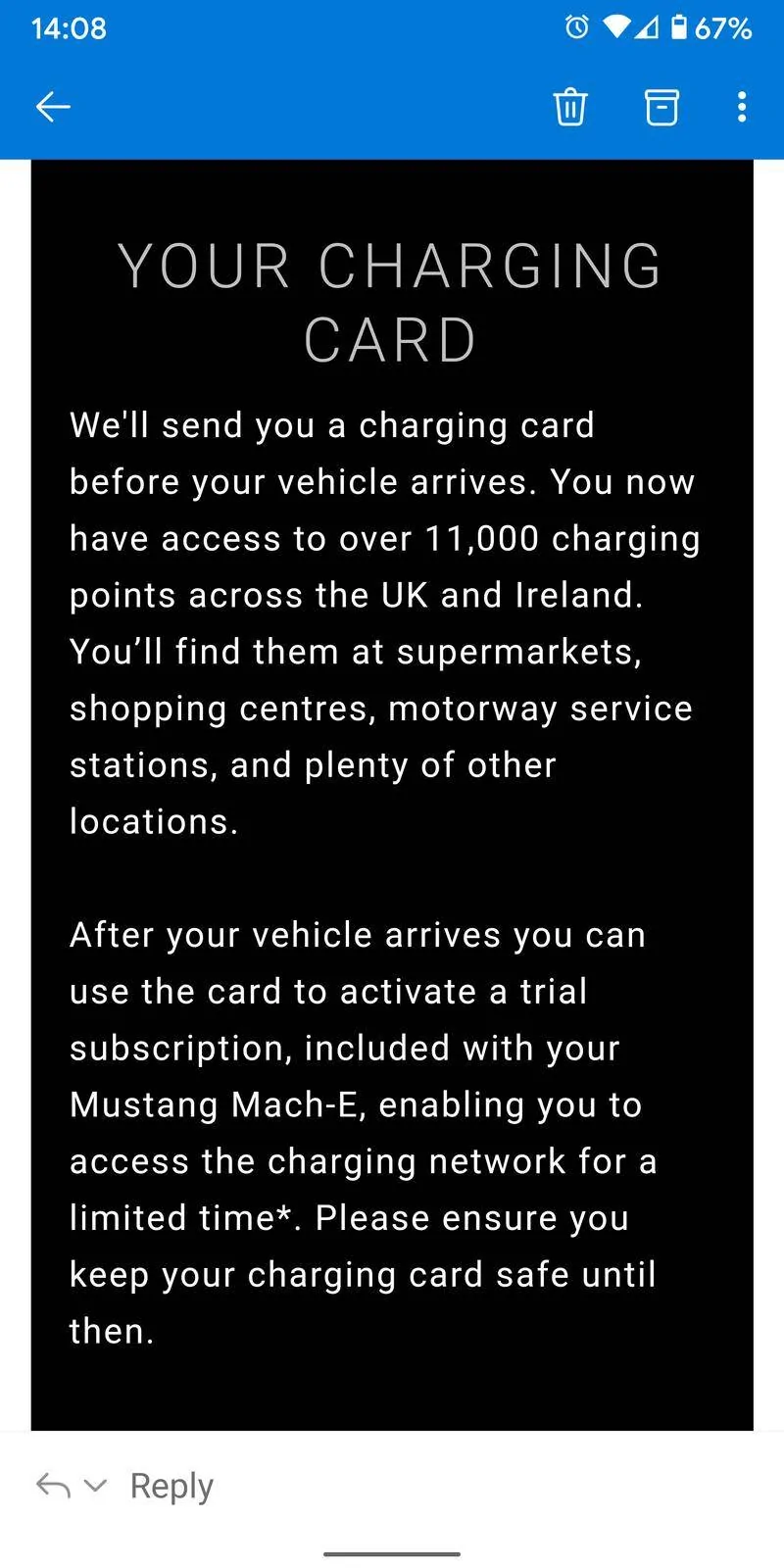 Ford Mustang Mach-E UK Customers Screenshot_20210206-140814