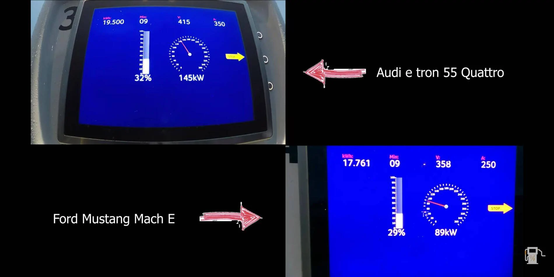Ford Mustang Mach-E Mach-E vs. Audi e-tron: who charges faster? Real world test Screenshot_20210206-100939