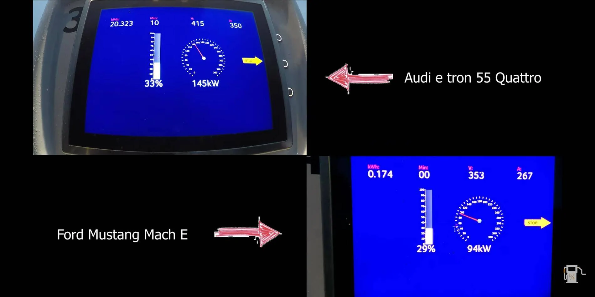 Ford Mustang Mach-E Mach-E vs. Audi e-tron: who charges faster? Real world test Screenshot_20210206-100836