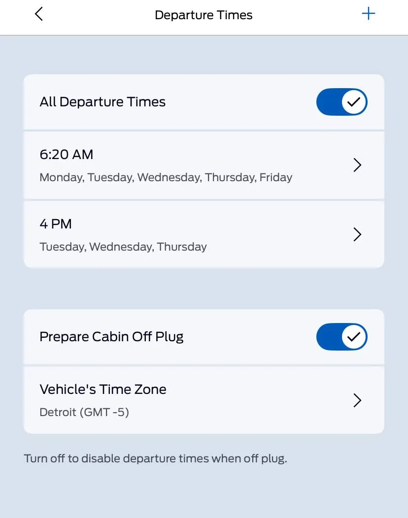 Ford Mustang Mach-E Is there a better app than the Ford app?   I do not like the way the app requires you to pre condition for the whole week for the same time. IMG_5887