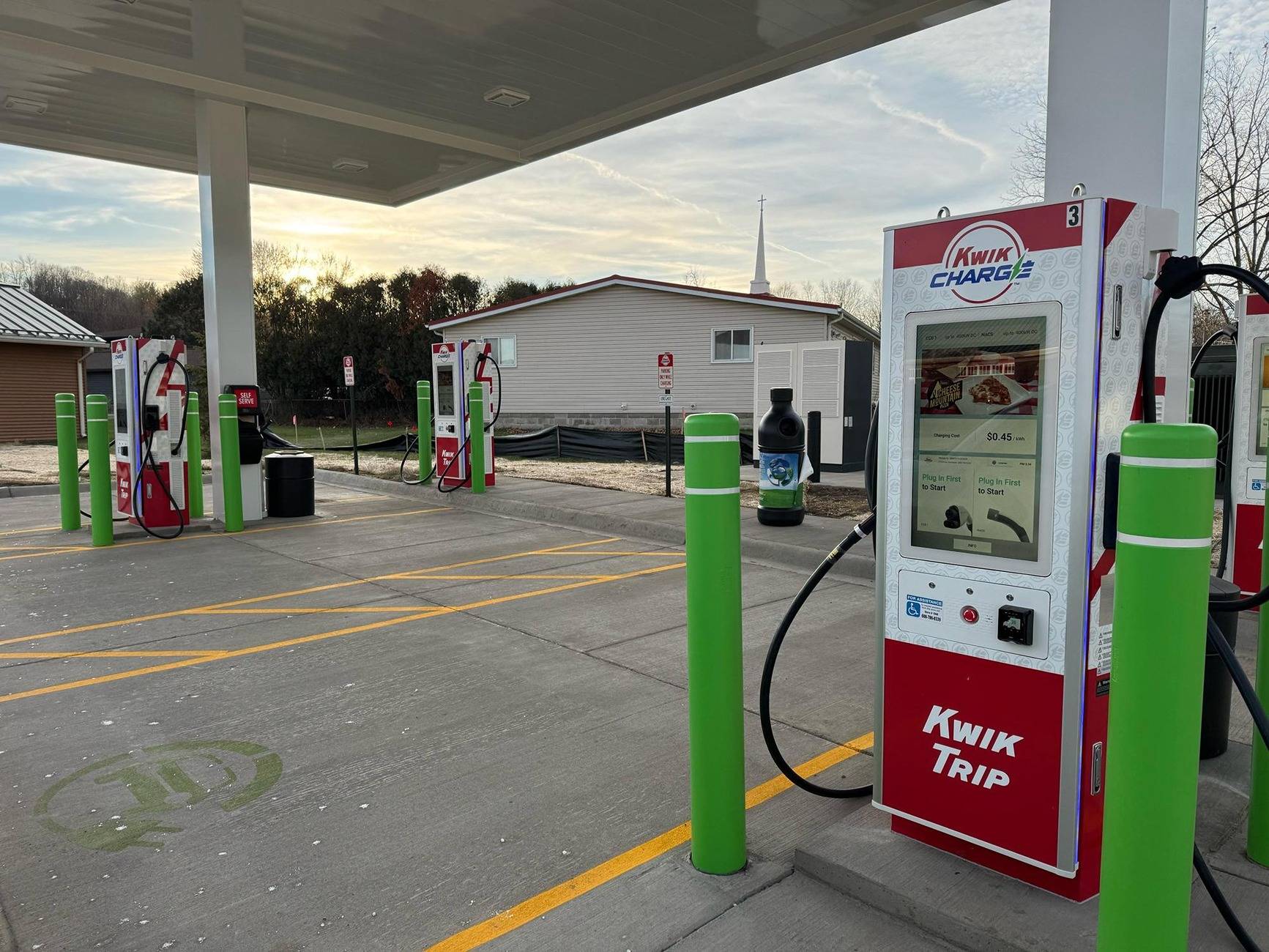 Ford Mustang Mach-E Wisconsin phase 1 EV sites Kwik Trip new Salem off I-90