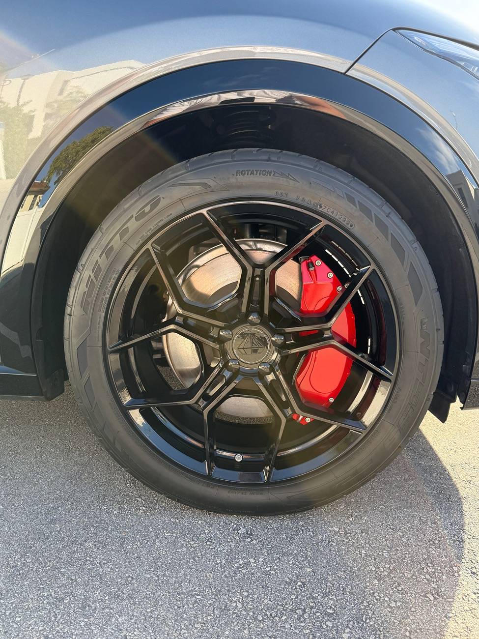 Ford Mustang Mach-E Ceramic coated wheels done. IMG_3520