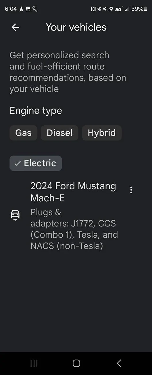 Ford Mustang Mach-E Android Auto/Google maps EV routing not working 1000051694