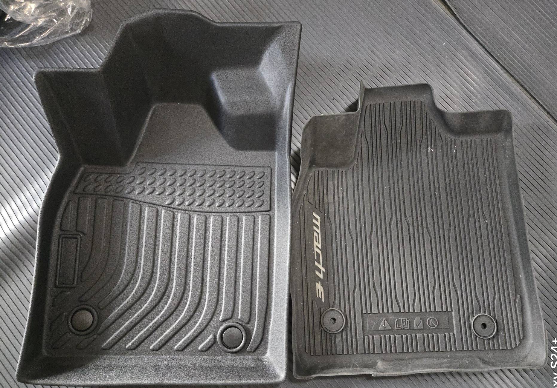 Ford Mustang Mach-E WTB All weather floor mats Front comparison