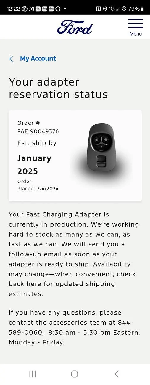 Ford Mustang Mach-E Could it be?? Adapter in route?? 1000069008