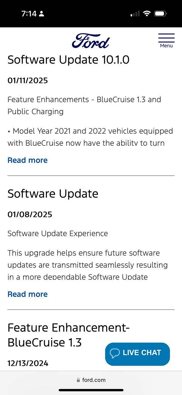 Ford Mustang Mach-E Software Update 10.1.1 IMG_1265