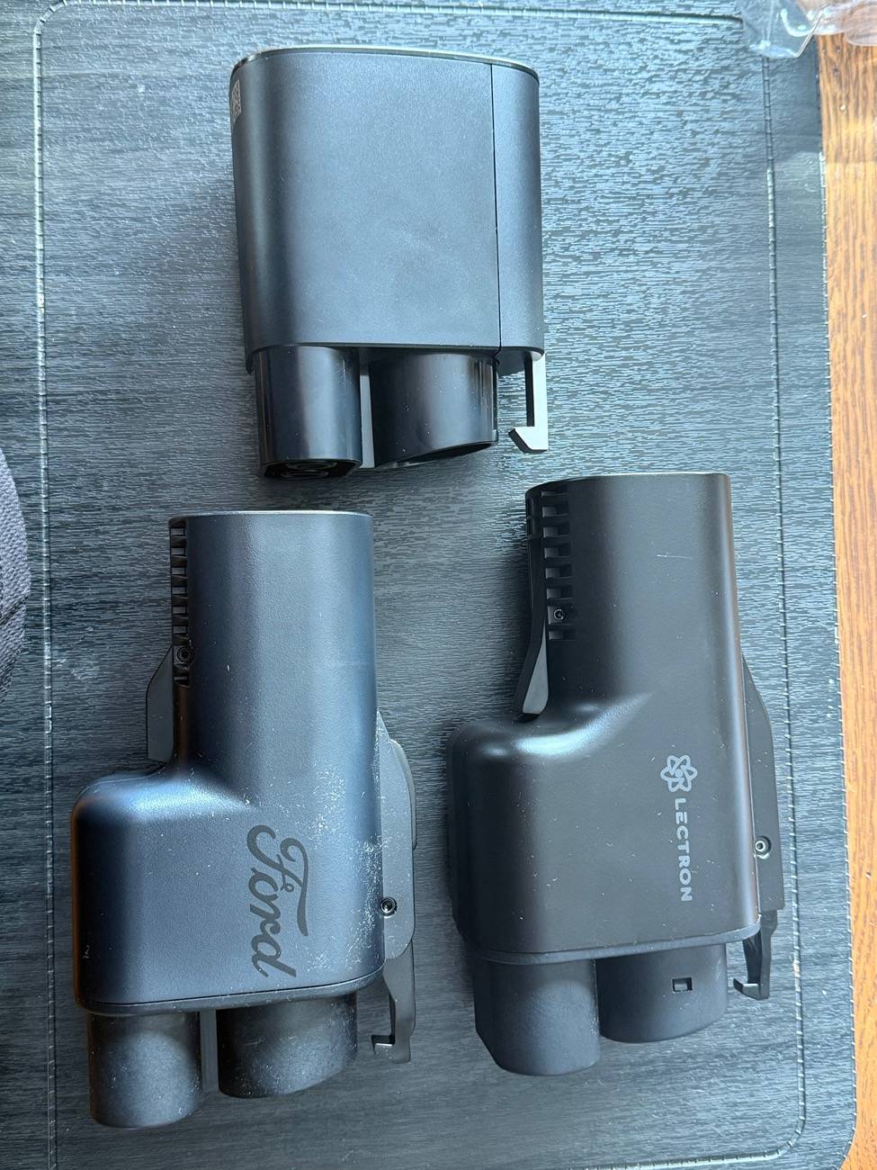 Ford Mustang Mach-E Tesla adapter second gen and Lectron adapter comparison IMG_2985