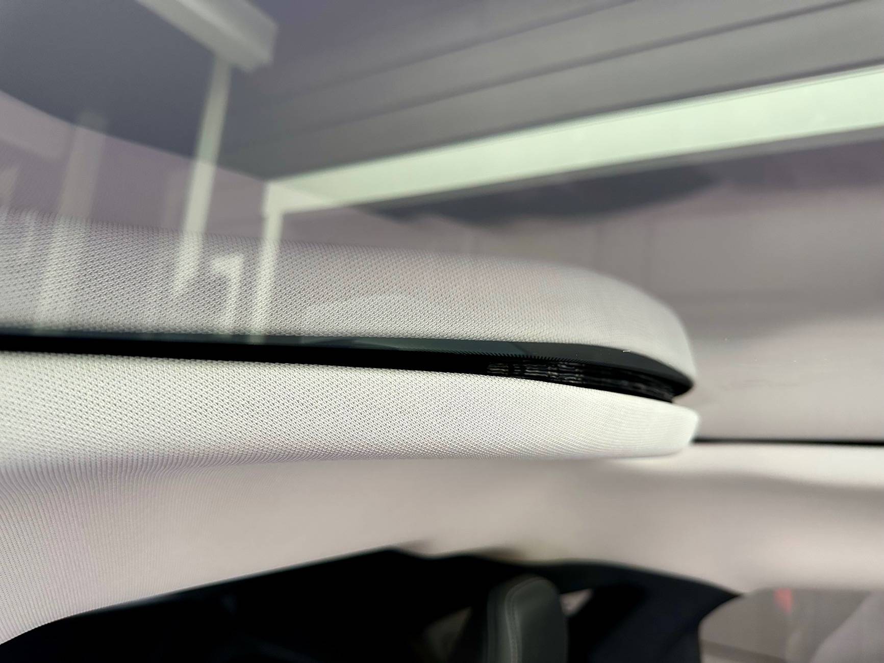 Ford Mustang Mach-E Interior Panoramic Roof Gap IMG_3781
