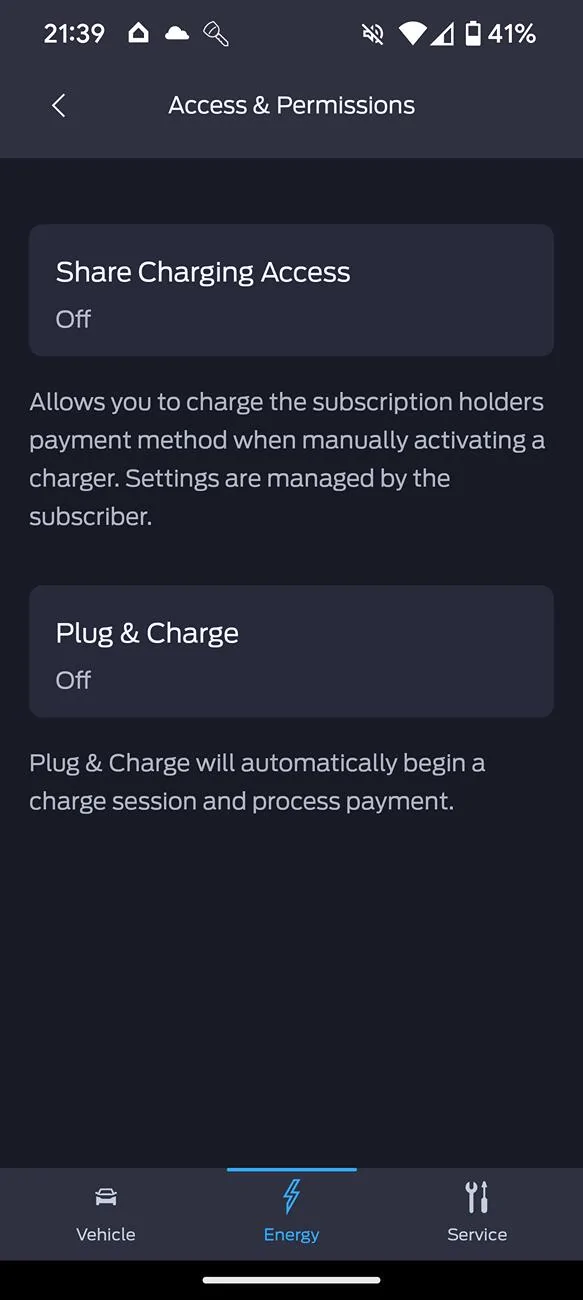 Ford Mustang Mach-E Plug and Charge Not Functioning Screenshot_20250117-213930