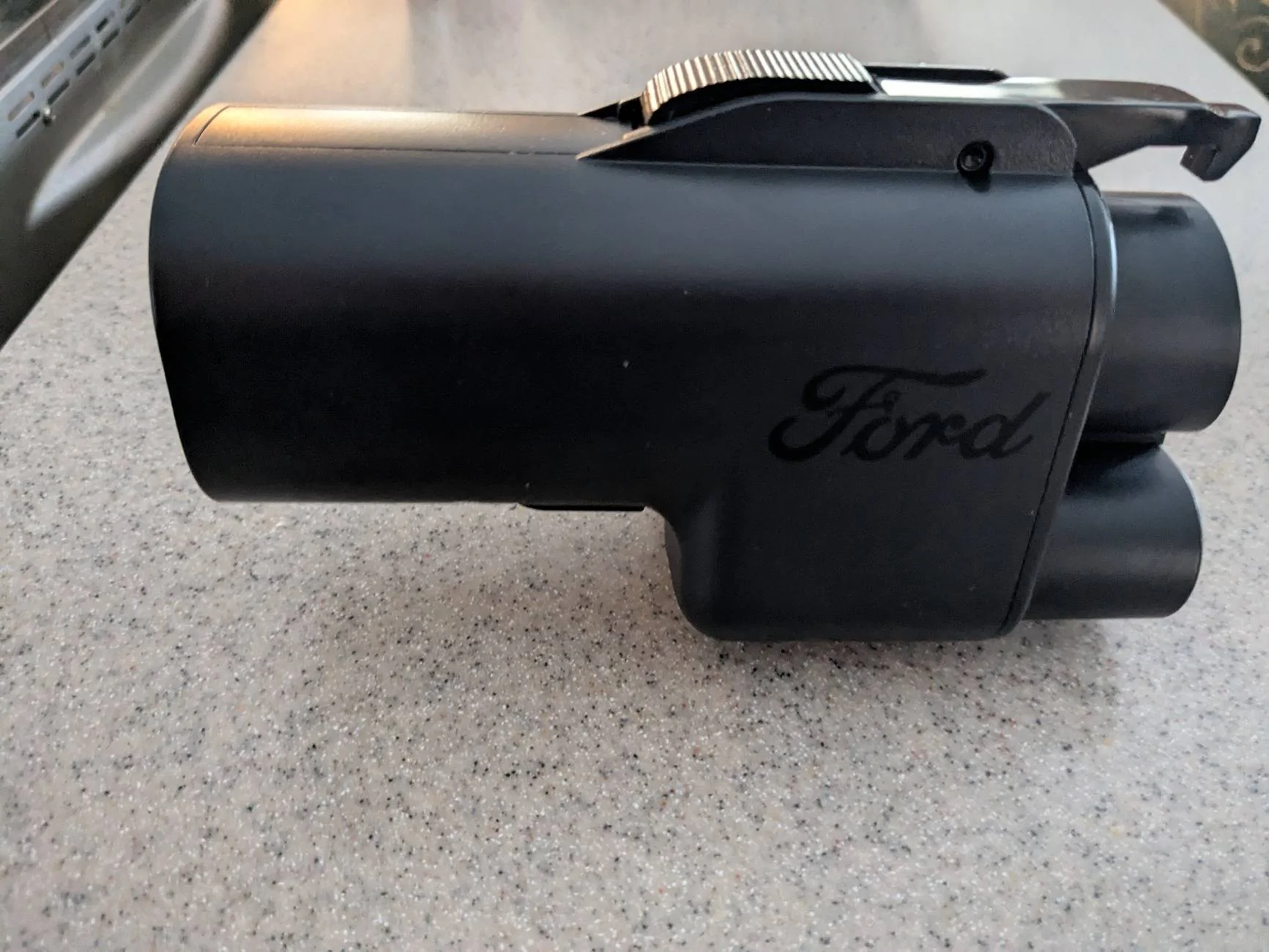 Ford Mustang Mach-E NACS adapter holder for center console (3D print) NACS Adapter Angle Vi