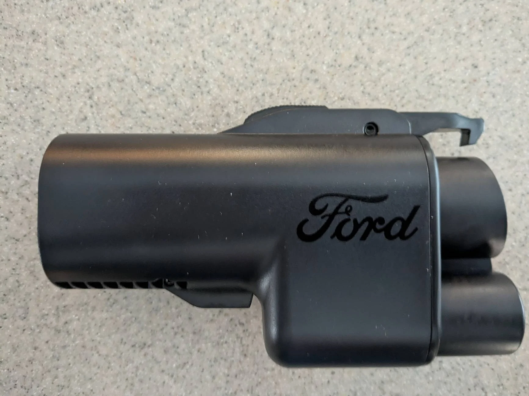 Ford Mustang Mach-E NACS adapter holder for center console (3D print) NACS Adapter SIde Vi