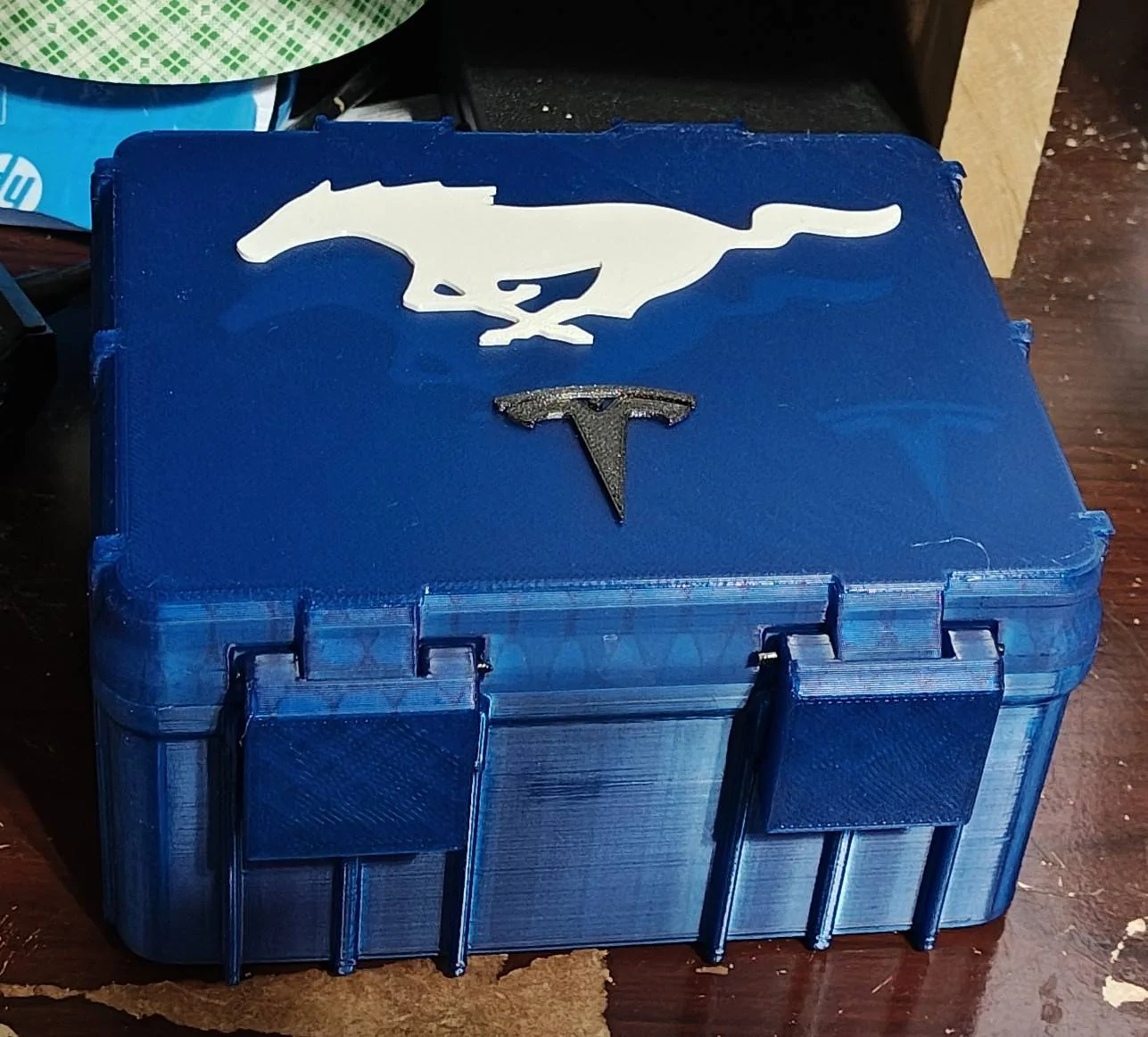 Ford Mustang Mach-E 3D Printed Tesla Adapter Storage Box / Carrying Case NACS adapter box