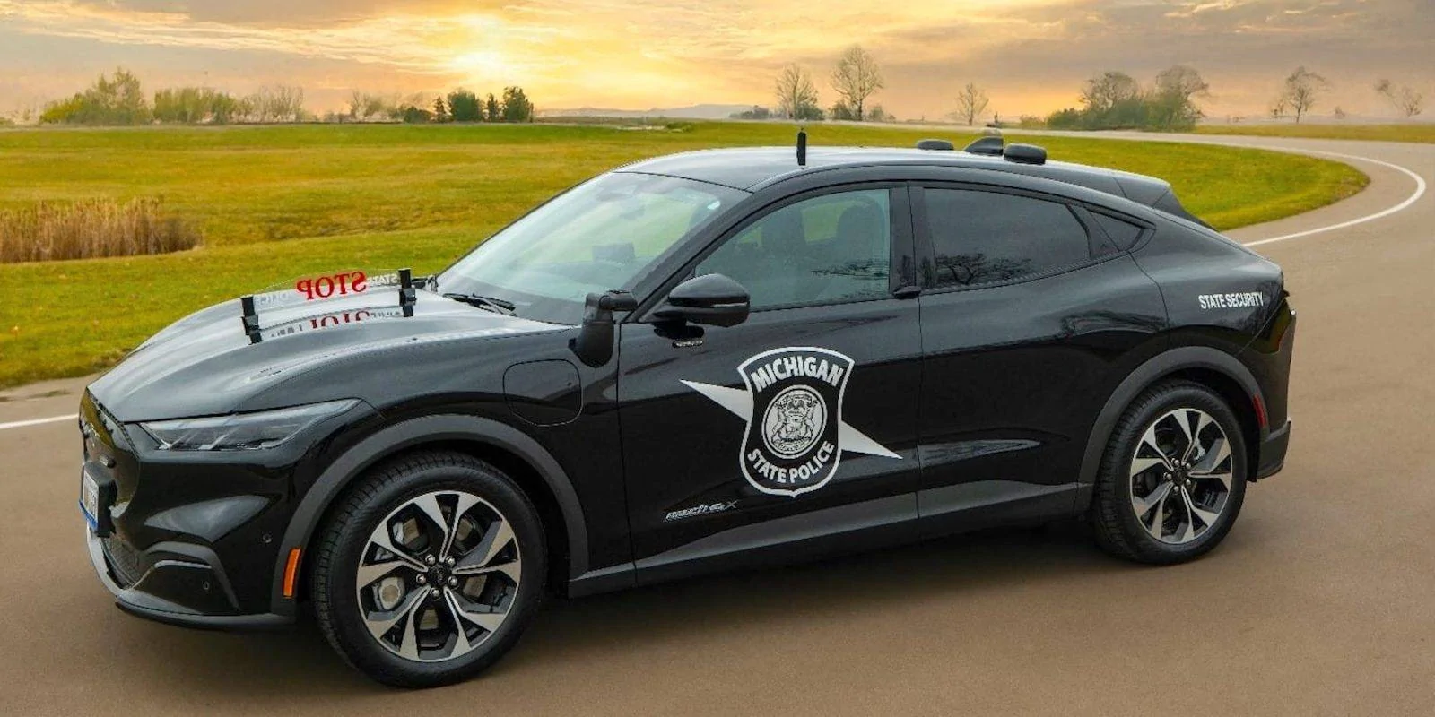 Ford Mustang Mach-E Michigan State Police deploys Mach-E as their first electric patrol vehicle Mach-E-photo-for-news-releas
