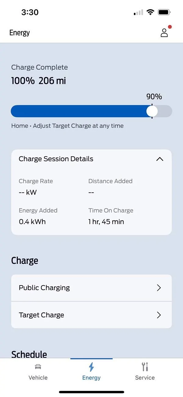 Ford Mustang Mach-E Charging to 100% and 12v battery IMG_5213